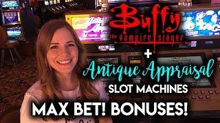 Antique Appraisal! BUFFY The Vampire Slayer Slot Machines! Max Bet BONUS!