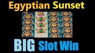 ★ BIG SLOT MACHINE WIN MAX BET!! Egyptian Sunset Slot Machine Bonus! ~Konami (DProxima) ★