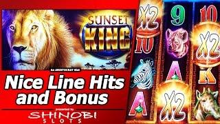 Sunset King Slot - Nice Line Hit and Free Spins Bonus with 3 Wilds