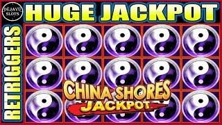 86 SPINS PAYS A HUGE JACKPOT HIGH LIMIT CHINA SHORES SLOT  MACHINE
