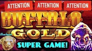 •GOT SUPER GAME AGAIN!• BUFFALO GOLD slot machine  BONUS BIG WIN! (Wonder 4 Tall Fortunes)