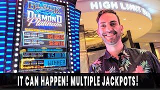 • Multiple JACKPOTS • MEGA Wins on Black Diamond Platinum at Agua Caliente • #ad