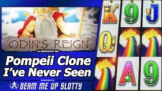 Odin's Reign Slot - TBT Nice Line Hit and 2 Free Spins Bonuses in Rare Pompeii Clone