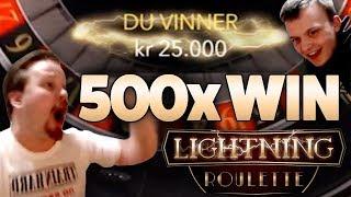 Lightning Roulette - 500x big win comeback