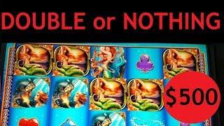 • LIVE PLAY! $500 DOUBLE or NOTHING!  Sea Tales HIGH LIMIT Slot Machine - $12.50 MAX BET