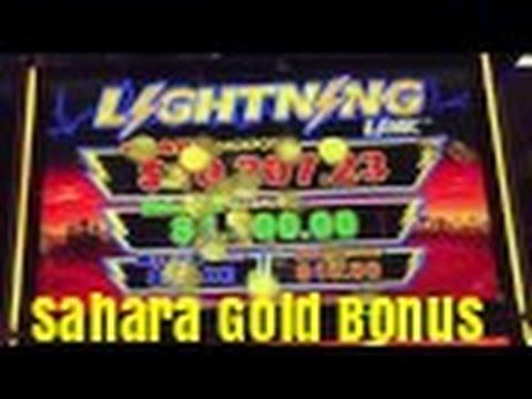 LIGHTNING LINK SAHARA GOLD SLOT MACHINE BONUS