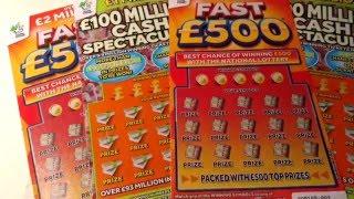 Wow!..Winner..FAST 500 Vs 100 Million Scratchcard..Which is Better.???