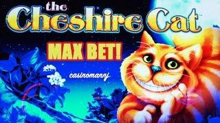 The Cheshire Cat Slot Bonus - MAX BET! - Slot Machine Bonus