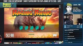 BIG WIN!!!! Raging Rhino Big win - Casino - Bonus Round (Casino Slots)