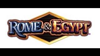 ROME & EGYPT ** MEGA BIG WIN ** BONUS 50 spins!! ** 10c - wms slot machine