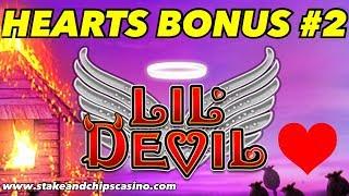 MY 2ND FULL HEARTS BONUS •️ LIL DEVIL SLOT •️ Online Casino WIN