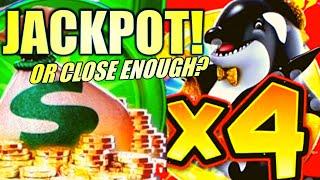 JACKPOT! OR CLOSE ENOUGH? ⋆ Slots ⋆  X4 X4 AMAZING HIT!! WHALES OF CASH ULTIMATE JACKPOTS Slot Machine