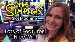 The Simpsons Slot Machine MAX BET!!•️ Bonuses •️ Nice Win!!! Krusty the Clown Feature!!! •