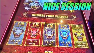 New Slot: Great run on 5 Dragons Rising Jackpots $8 80 bets