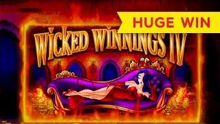 Wicked Winnings IV Slot - HUGE WIN BONUS!
