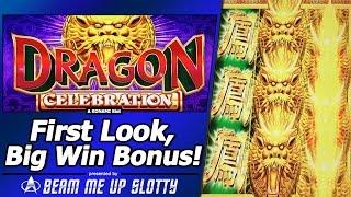 Dragon Celebration Slot - Free Spins, Big Win in First Look at new Konami game
