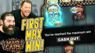 We Finally Did It - Mad Cars Paying HUGE! FIRST EVER SLOT MAX WIN!