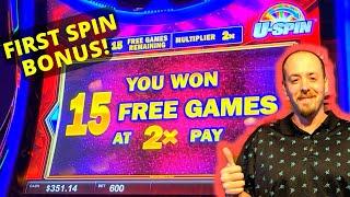 I've Never Played this slot before MAX BET FIRST SPIN BONUS!
