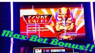 Egypt Winning Streak Slot Machine, Max Bet Win, Slot Machine Bonus, WMS