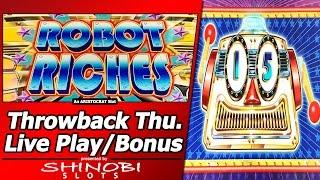 Robot Riches Slot - TBT Live Play and Free Spins Bonuses