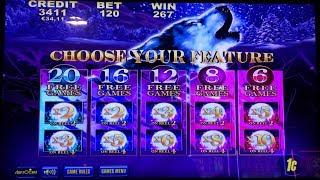 TIMBER WOLF Slot Machine - 2x Bonus 2x Win - Aristocrat