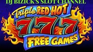 HOT TRIPLE SEVENS Slot Machine ~ MAX BET! ~ Free SPIN BONUS! ~ ONE AWAY FROM $5000! • DJ BIZICK'S SL