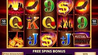 MUSTANG MONEY Video Slot Casino Game with a MUSTANG MONEY FREE SPIN BONUS