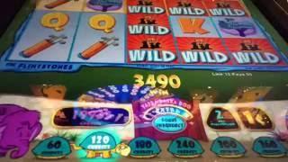The Flintstones Slot Machine! ~ WILD BONUS!!! ~ BIG WIN!!!!! • DJ BIZICK'S SLOT CHANNEL