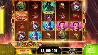 WIZARD OF OZ WICKED WITCH'S CURSE Video Slot Casino Game with a RETRIGGERED EPIC WIN FREE SPIN BONUS