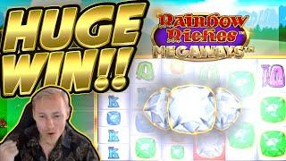HUGE WIN!! Rainbow Riches Megaways BIG WIN!! Online Slot from CasinoDaddy Live Stream