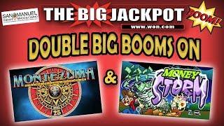 DOUBLE BIG JACKPOTS on "Montezuma" & "Money Storm"