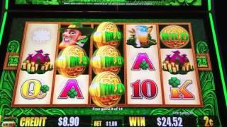Lucky Wild Leprecoins slot machine free games bonus