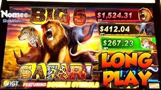 BIG 5 SAFARI Slot Machine - Long Play with Nice Wins!•