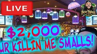 THE BAG GAME DOUBLE MASSIVE JACKPOT! 2 NEW Slot Machine! LIVE! $2k VS Mighty Cash Double Up