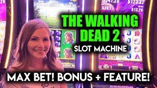Michonne Attack!! + Free Spins BONUS! Walking Dead 2 Slot Machine! Max Bet!!