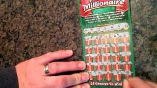 Illinois Lottery Merry Millionaire $20 Scratch Off Tickets