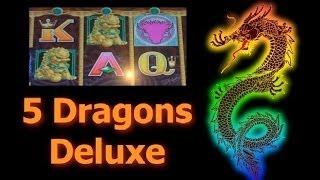 ★ SLOT MACHINE WIN - Part 2!! 5 Dragons Deluxe Slot Machine Bonus! ~ Aristocrat (DProxima)