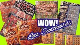 •Full £500s•10X•New Monopoly•Lucky Bonus•.Diamon 7sDoubler•Bee Lucky.Scratchcards