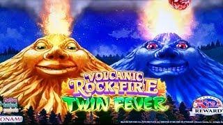Volcanic Rock Fire Twin Fever Slot Machine BONUS ,Live Slot Play