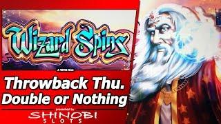 Wizard Spins Slot - TBT Double or Nothing, Live Play and Free Spins Bonus