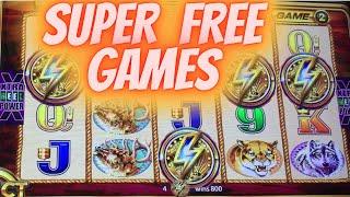 4 COIN SUPER FREE GAMES! BUFFALO EXTREME SLOT MACHINE BELLAGIO LAS VEGAS!