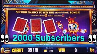 • 2000 Subscribers • $2000 In One Slot Machine ! Fortunes of Atlantis Slot Machine  SUPER FEATURE