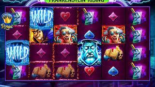 FRANKENSTEIN RISING Video Slot Casino Game with a FREE SPIN BONUS
