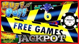 •HIGH LIMIT Lock It Link Huff N' Puff JACKPOT HANDPAY •$25 BONUS ROUND Slot Machine