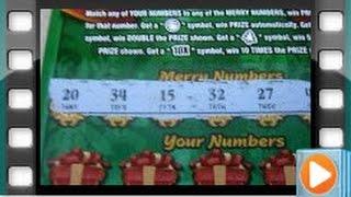 WINNER - Merry Millionaire Instant Lottery Ticket Scratchcard Video