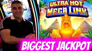 BIGGEST JACKPOT On YouTube For New ULTRA HOT MEGA LINK Slot Machine ! PART 6