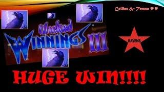 $•HUGE WIN•$ • Wicked Winnings 3• Slot Machine Line Hit•