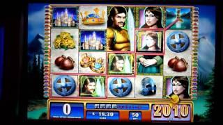 Lancelot Slot Machine Bonus Win (queenslots)