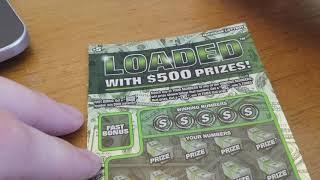 $500 LOADED! MICHIGAN LOTTERY SCRATCH OFF TICKET, NEW GAME!