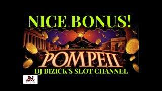 ~** DECENT BONUS ** ~Pompeii Slot Machine ~ FREE SPIN BONUS! • DJ BIZICK'S SLOT CHANNEL